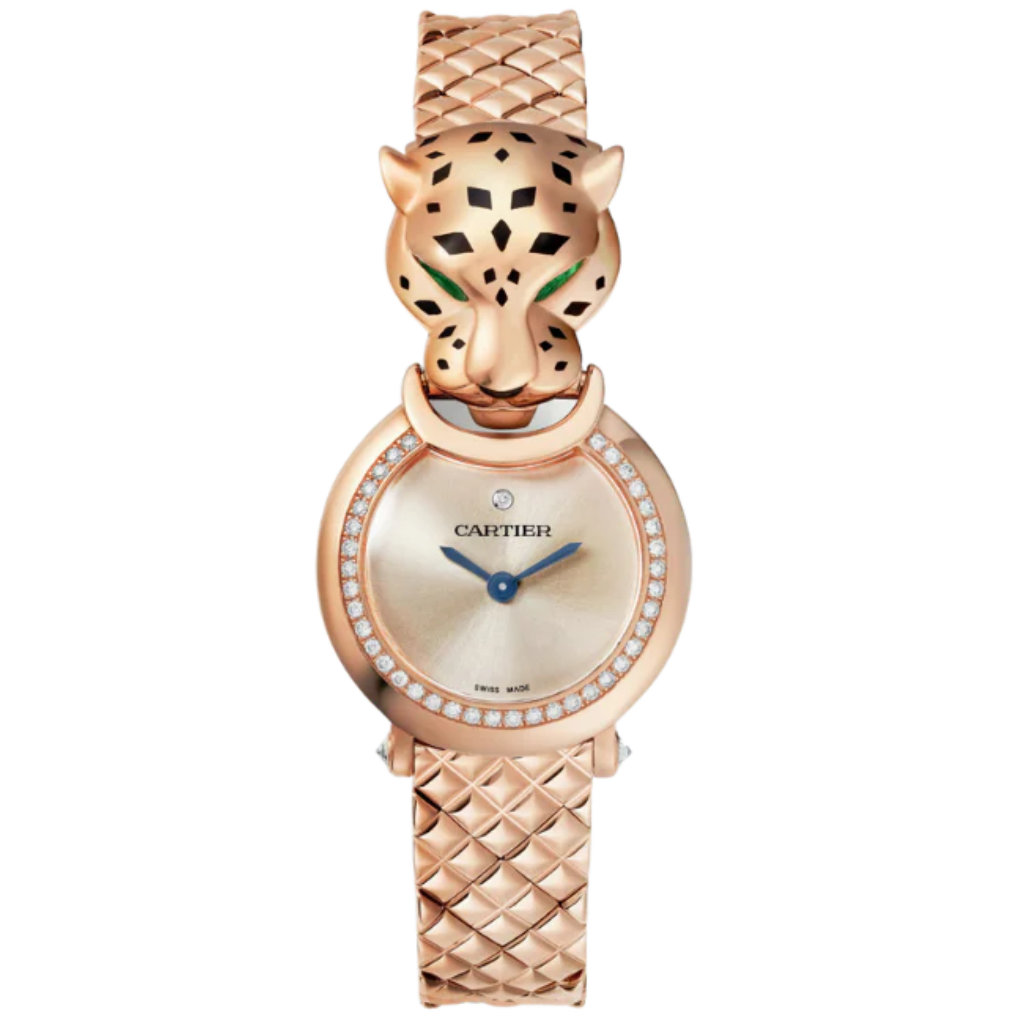 LA PANTHERE DE CARTIER 24 MM ROSE GOLD WITH PINK DIAL - Cartier