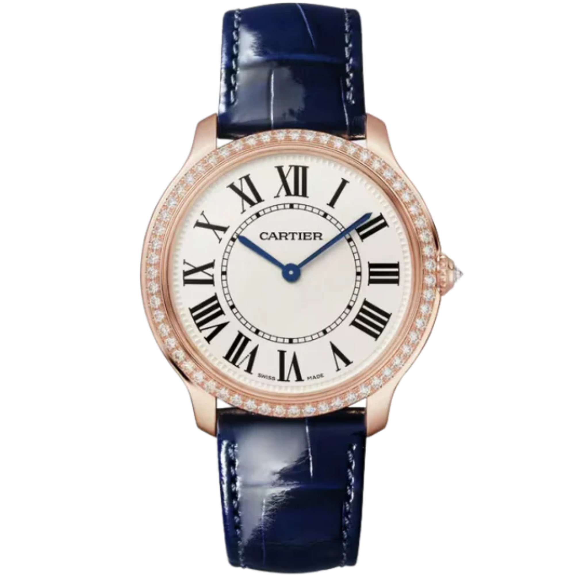 RONDE LOUIS DE CARTIER 36 MM 18K ROSE GOLD WITH SANDBLASTED BEIGE DIAL - Cartier