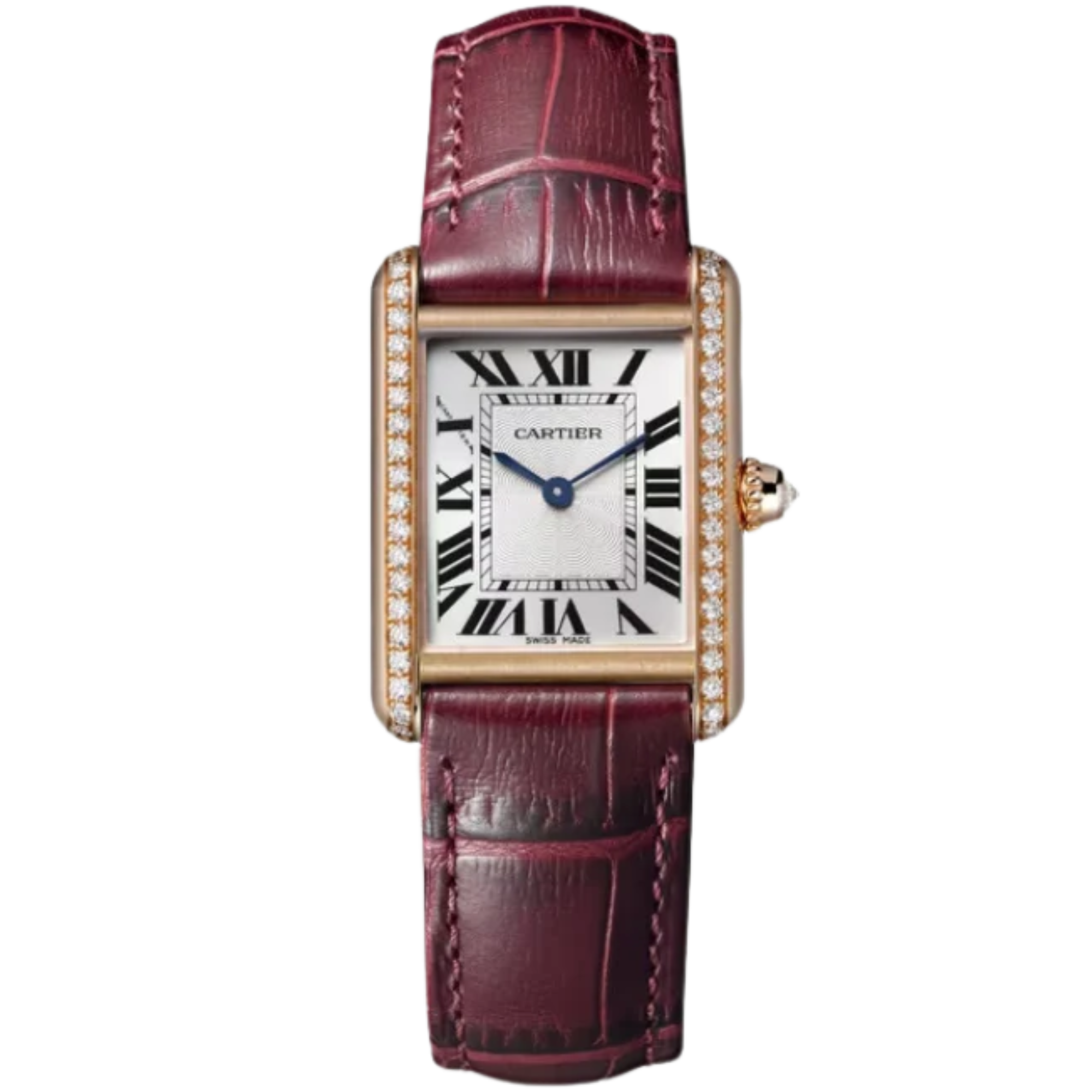 TANK 30 mm LOUIS CARTIER WATCH SILVER 18K ROSE GOLD - Cartier