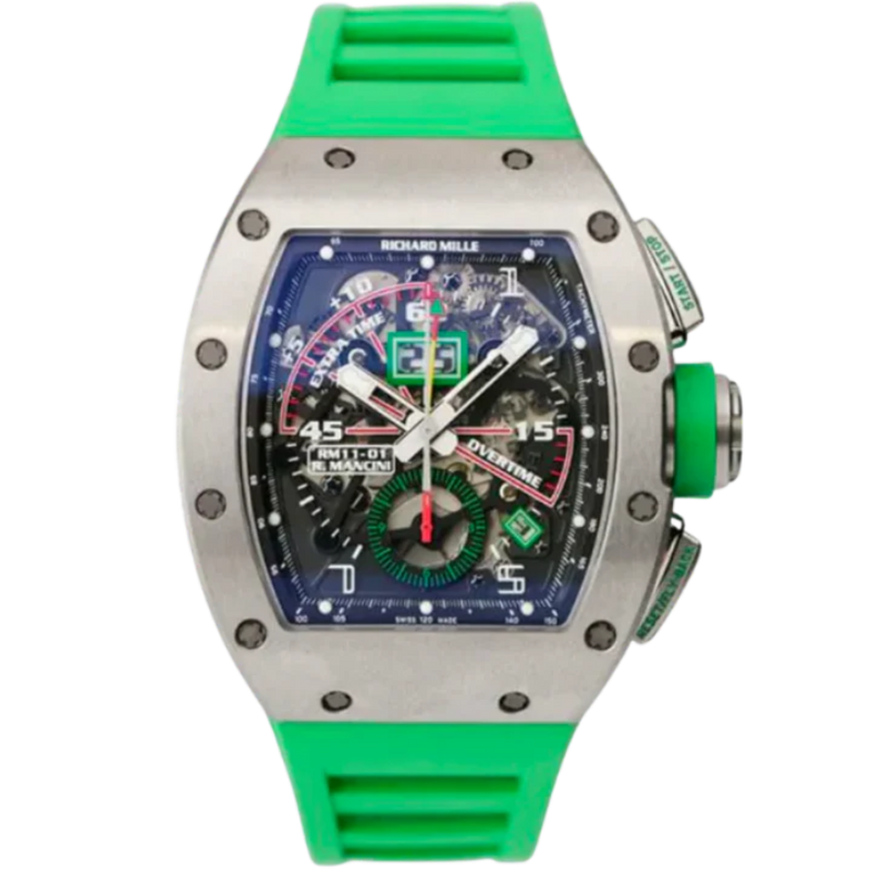 RM 011 Roberto Mancini Titanium Automatic Rubber Strap Titanium Case - Richard Mille