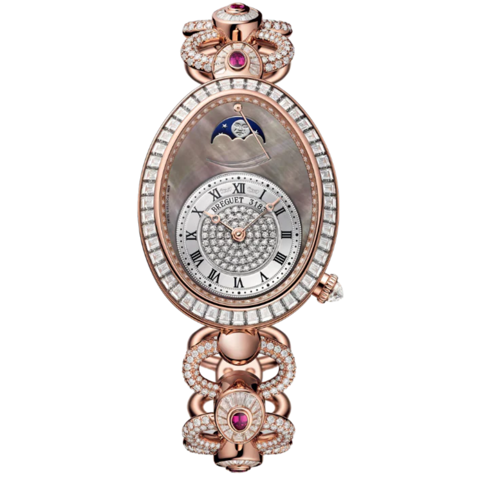 REINE DE NAPLES 8909 38 MM ROSE GOLD WITH MOTHER OF PEARL DIAL - Breguet
