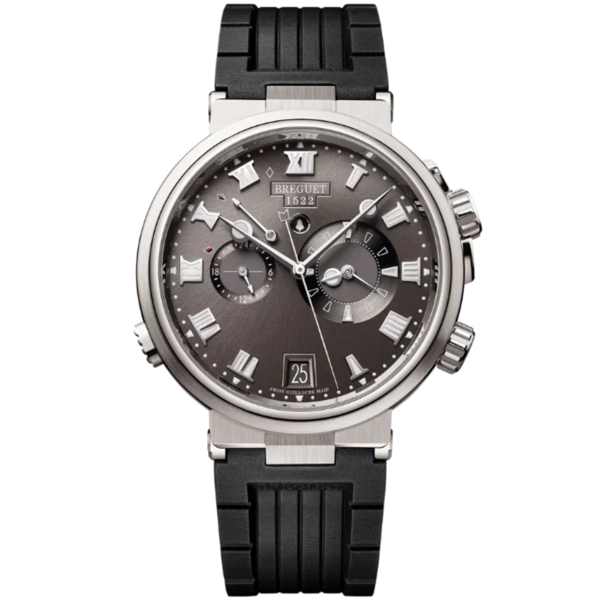 MARINE ALARME MUSICALE 5547 40 MM TITANIUM WITH SUNBURST SLATE GREY DIAL - Breguet