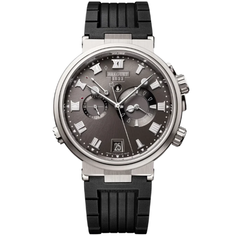 MARINE ALARME MUSICALE 5547 40 MM TITANIUM WITH SUNBURST SLATE GREY DIAL - Breguet