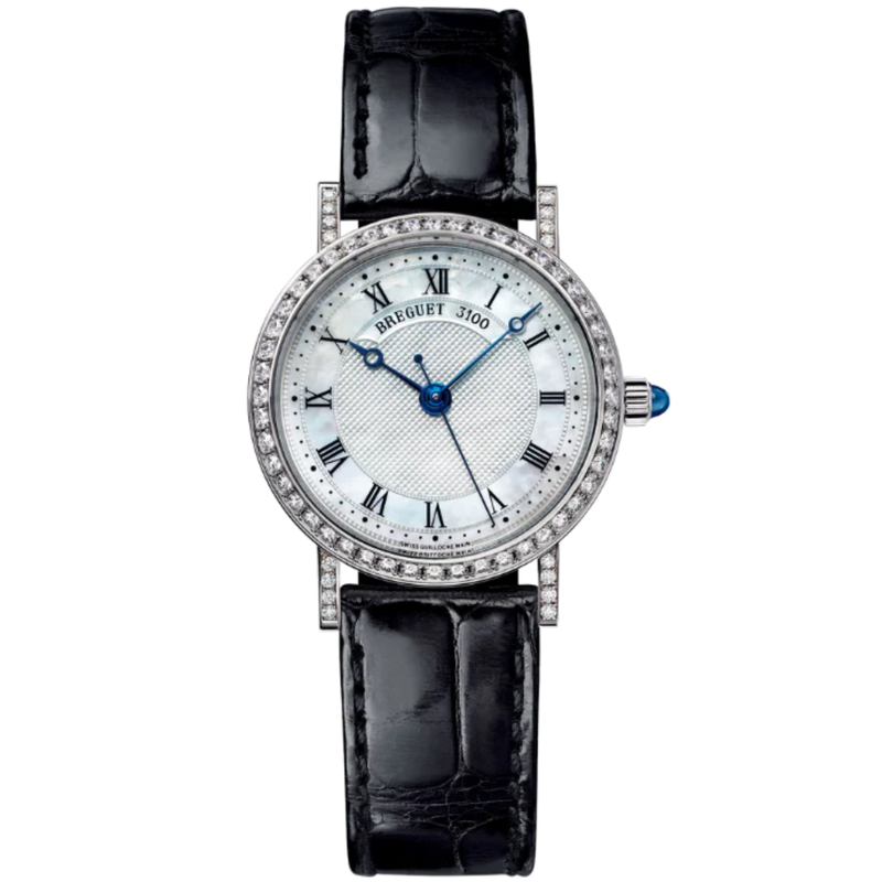 CLASSIQUE 8068 30 MM 18K WHITE GOLD WITH MOTHER OF PEARL DIAL - Breguet