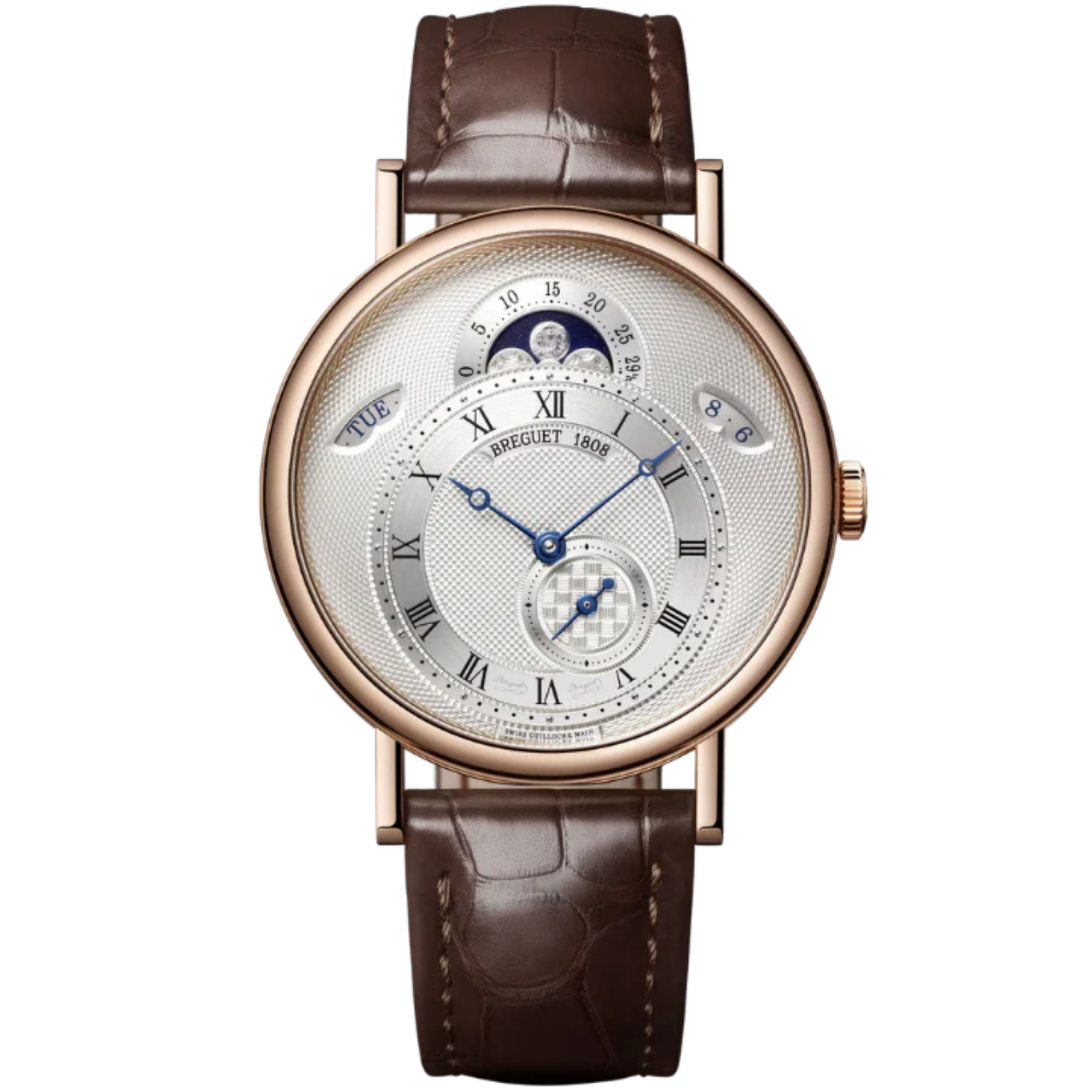 CLASSIQUE CALENDRIER 7337 39 MM ROSE GOLD WITH SILVER DIAL - Breguet