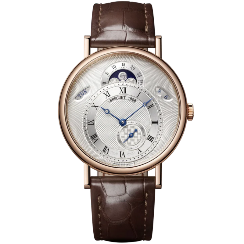 CLASSIQUE CALENDRIER 7337 39 MM ROSE GOLD WITH SILVER DIAL - Breguet