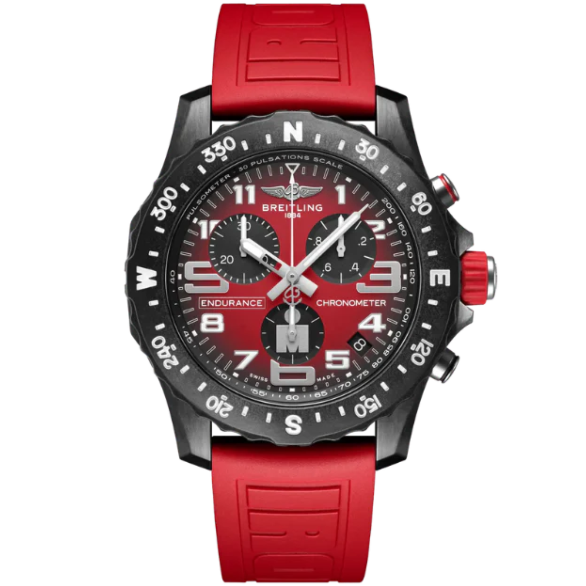 ENDURANCE PRO IRONMAN® 44 MM BREITLIGHT® CASE WITH RED DIAL - Breitling