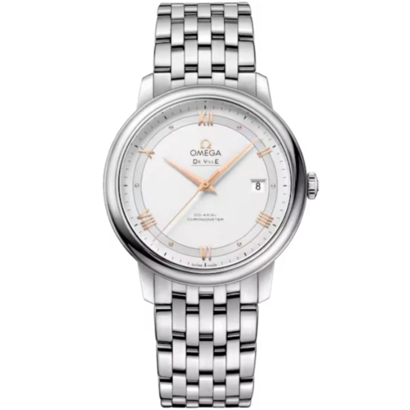 DE VILLE PRESTIGE 39 MM STAINLESS STEEL WITH SILVER DIAL - Omega