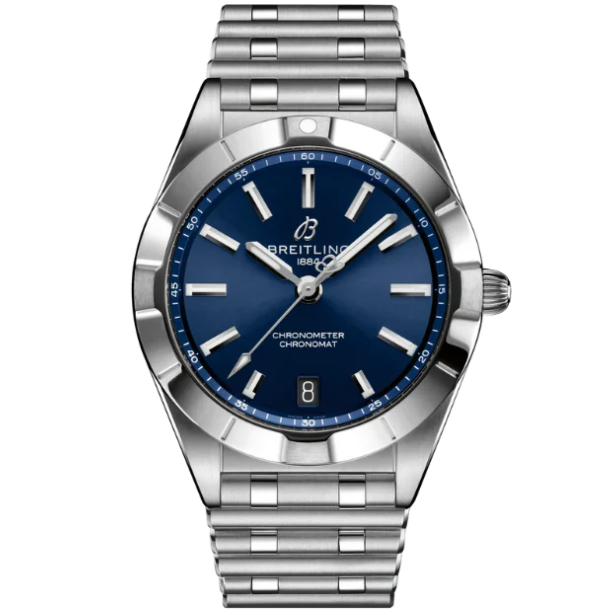 CHRONOMAT AUTOMATIC 32 MM STAINLESS STEEL WITH BLUE DIAL - Breitling