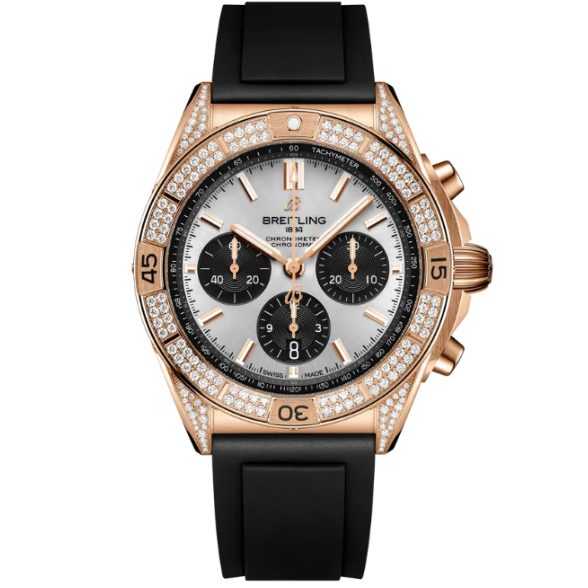 CHRONOMAT B01 42 MM 18K ROSE GOLD WITH CREAM DIAL - Breitling