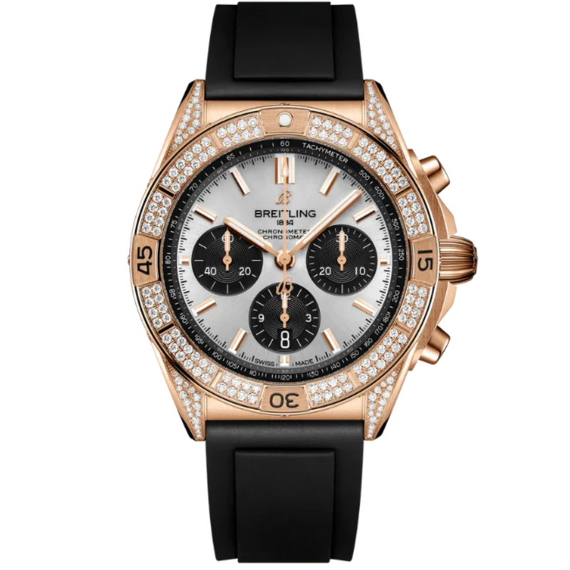 CHRONOMAT B01 42 MM 18K ROSE GOLD WITH CREAM DIAL - Breitling
