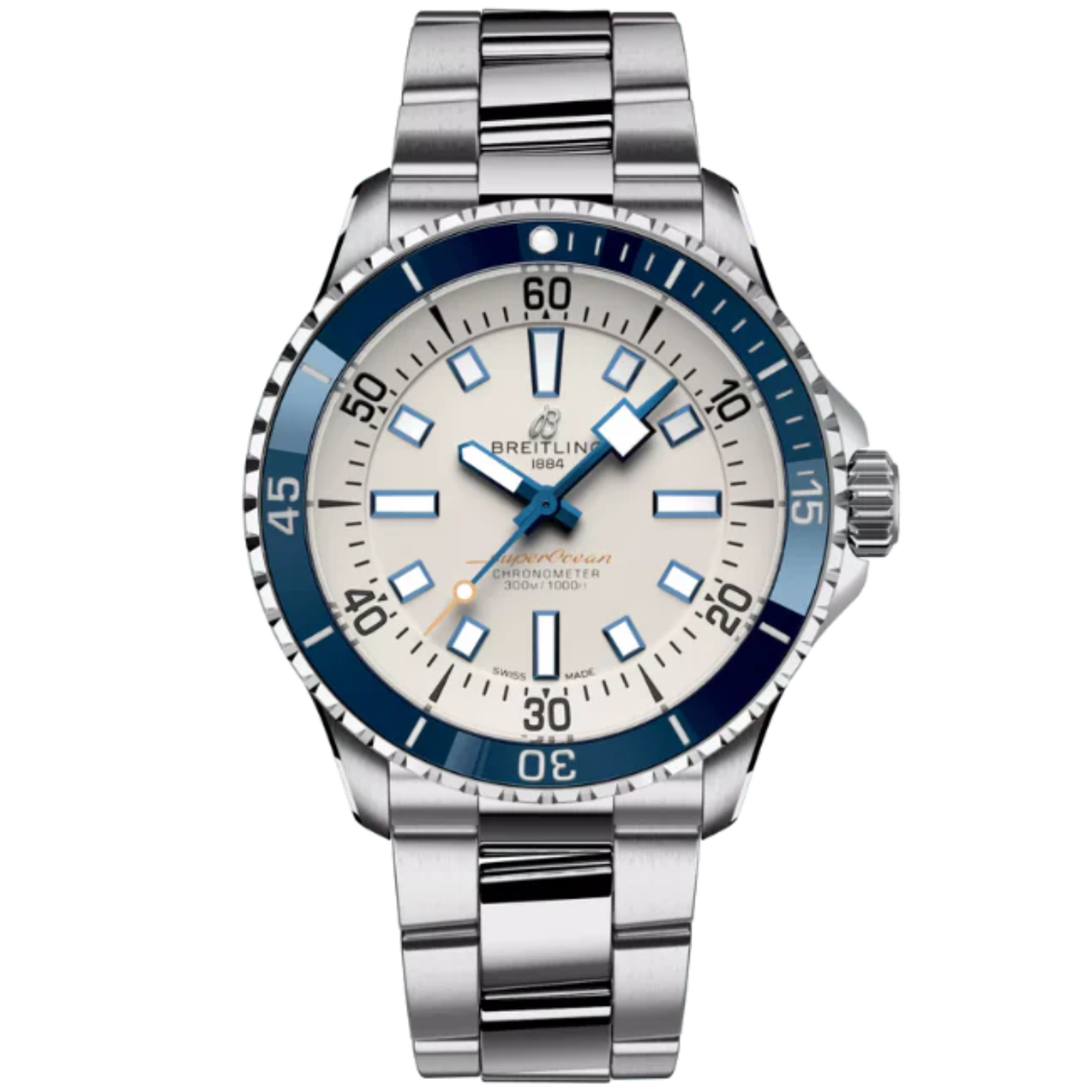 SUPEROCEAN AUTOMATIC 42 MM STAINLESS STEEL WITH CREAM DIAL - Breitling