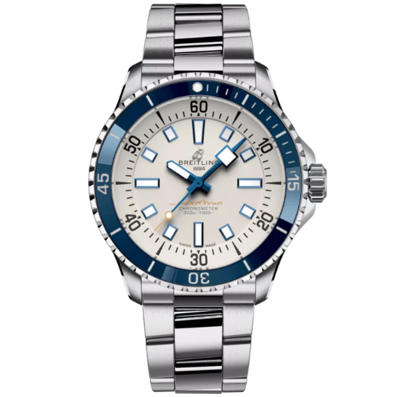 SUPEROCEAN AUTOMATIC 42 MM STAINLESS STEEL WITH CREAM DIAL - Breitling