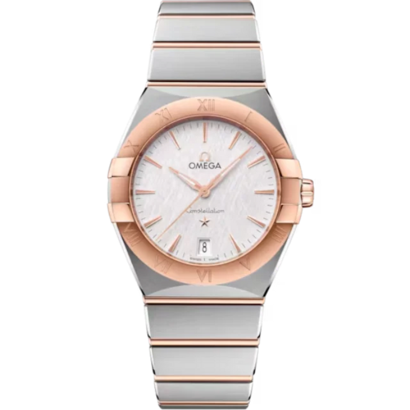 CONSTELLATION 36 MM STAINLESS STEEL - SEDNA™ GOLD WITH SILVER DIAL - Omega