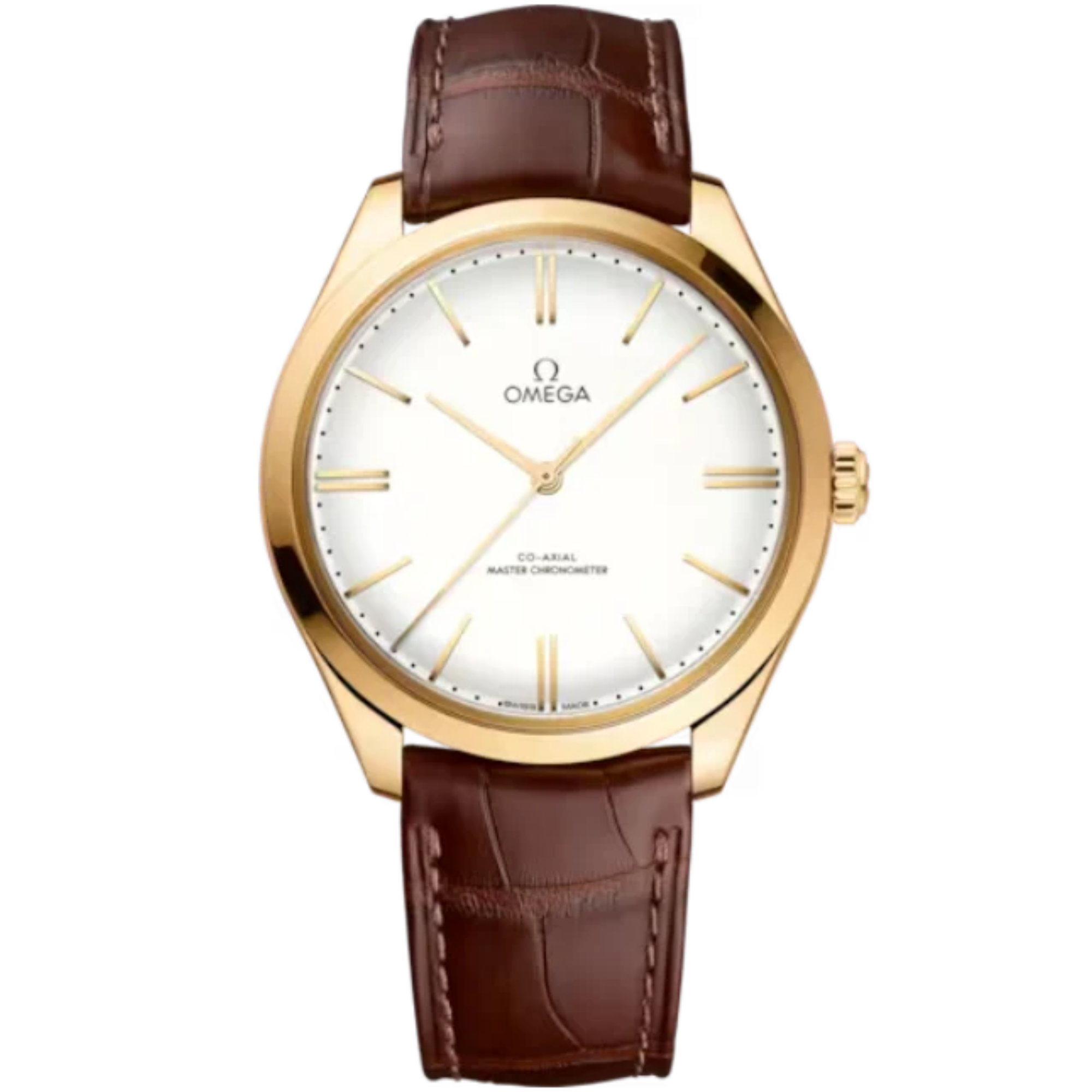 DE VILLE TRÉSOR 40 MM YELLOW GOLD WITH WHITE DIAL - Omega