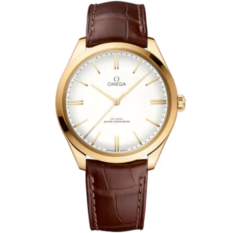 DE VILLE TRÉSOR 40 MM YELLOW GOLD WITH WHITE DIAL - Omega