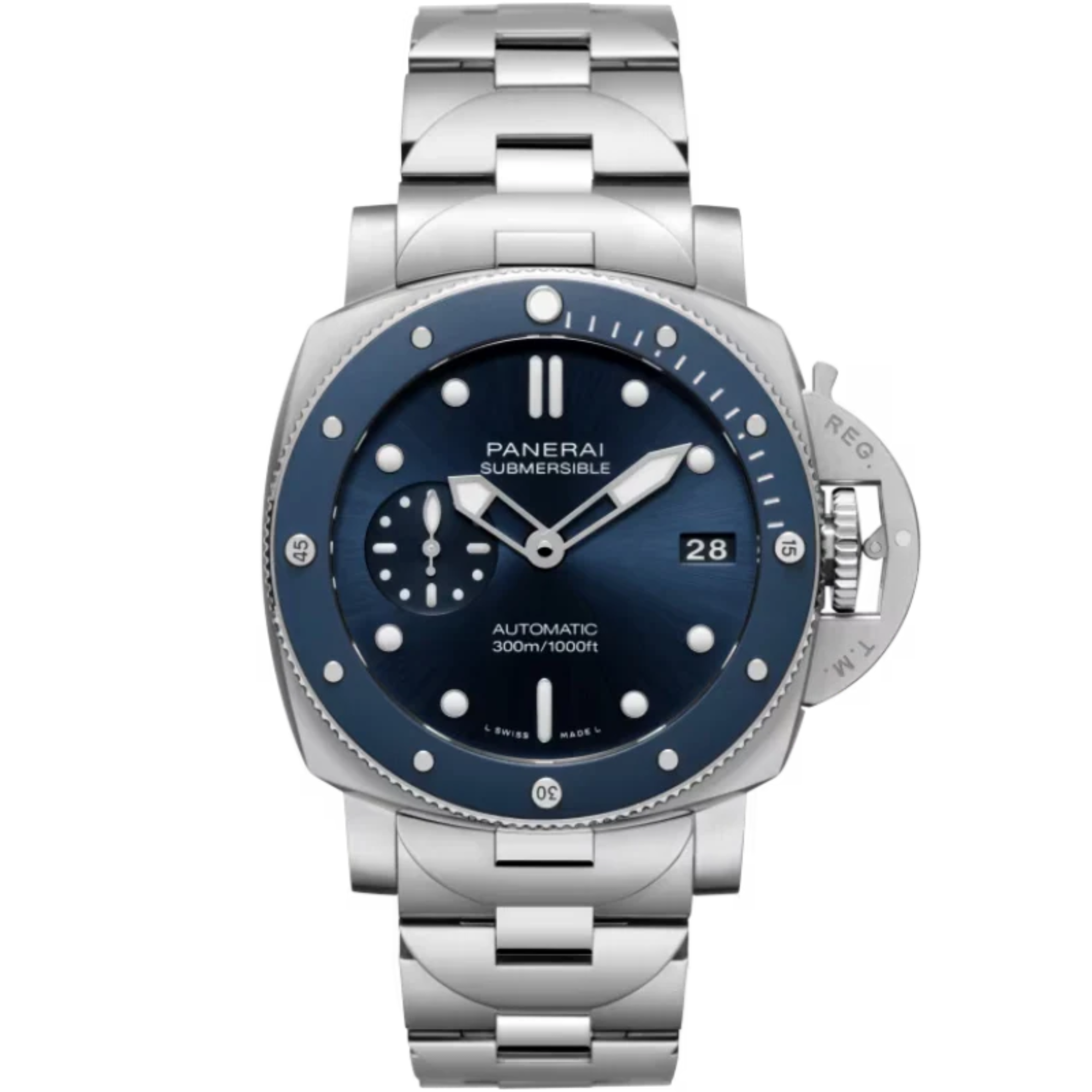 SUBMERSIBLE BLU NOTTE PAM02068 42 MM STAINLESS STEEL WITH BLUE DIAL - Panerai