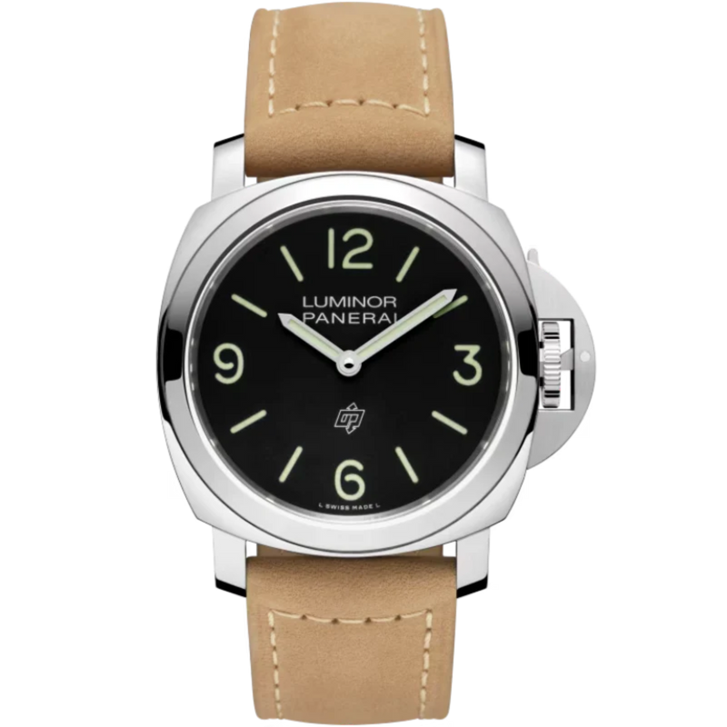 LUMINOR BASE LOGO PAM01086 44 MM STAINLESS STEEL WITH BLACK DIAL - Panerai