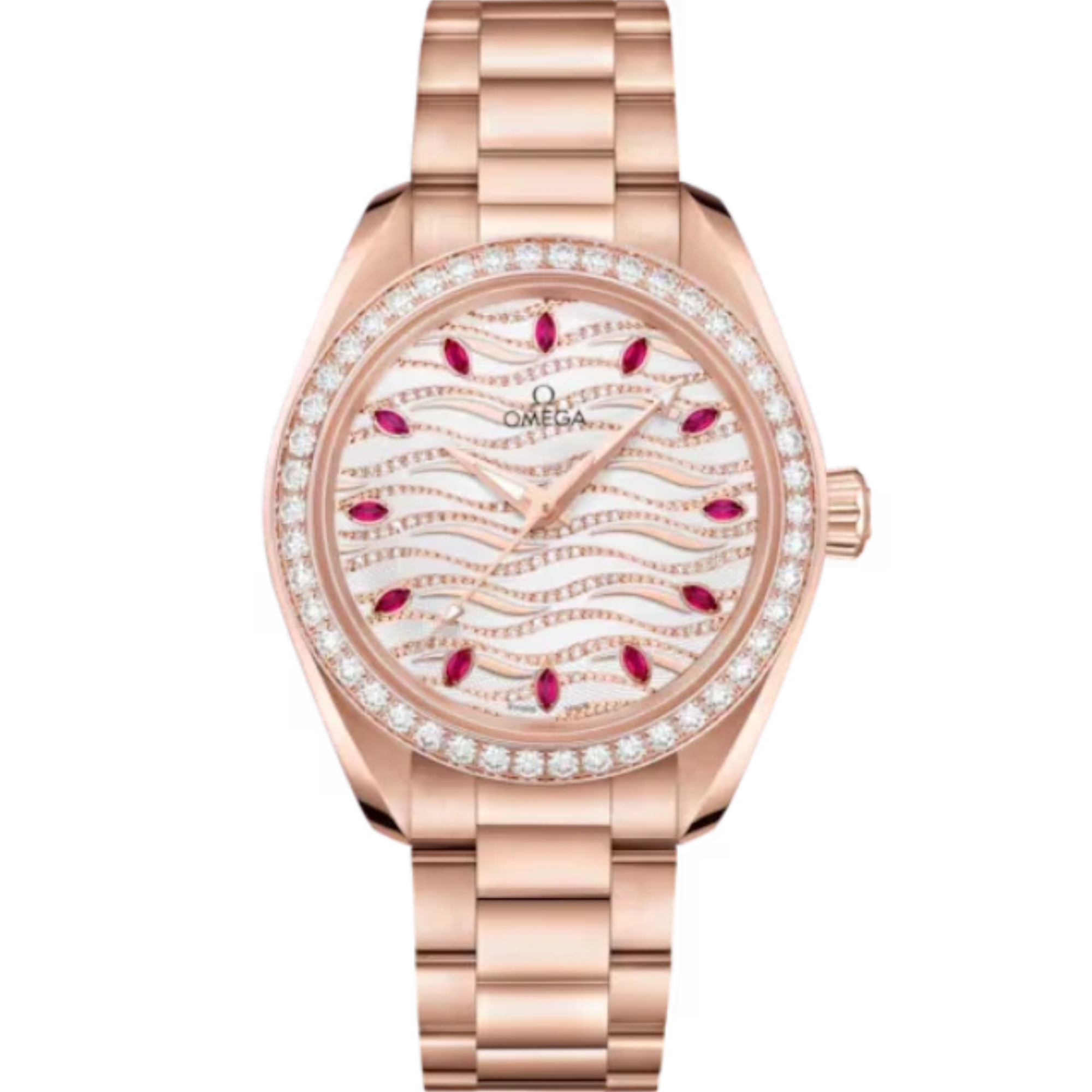 SEAMASTER AQUA TERRA 150M 34 MM SEDNA™ GOLD WITH WHITE DIAL - Omega