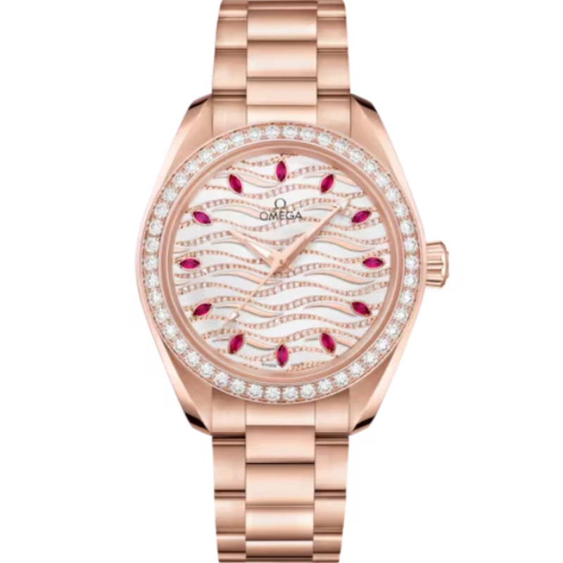 SEAMASTER AQUA TERRA 150M 34 MM SEDNA™ GOLD WITH WHITE DIAL - Omega