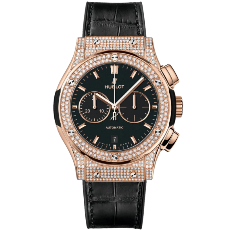 CLASSIC FUSION 42 MM CHRONOGRAPH KING GOLD PAVÉ - Hublot