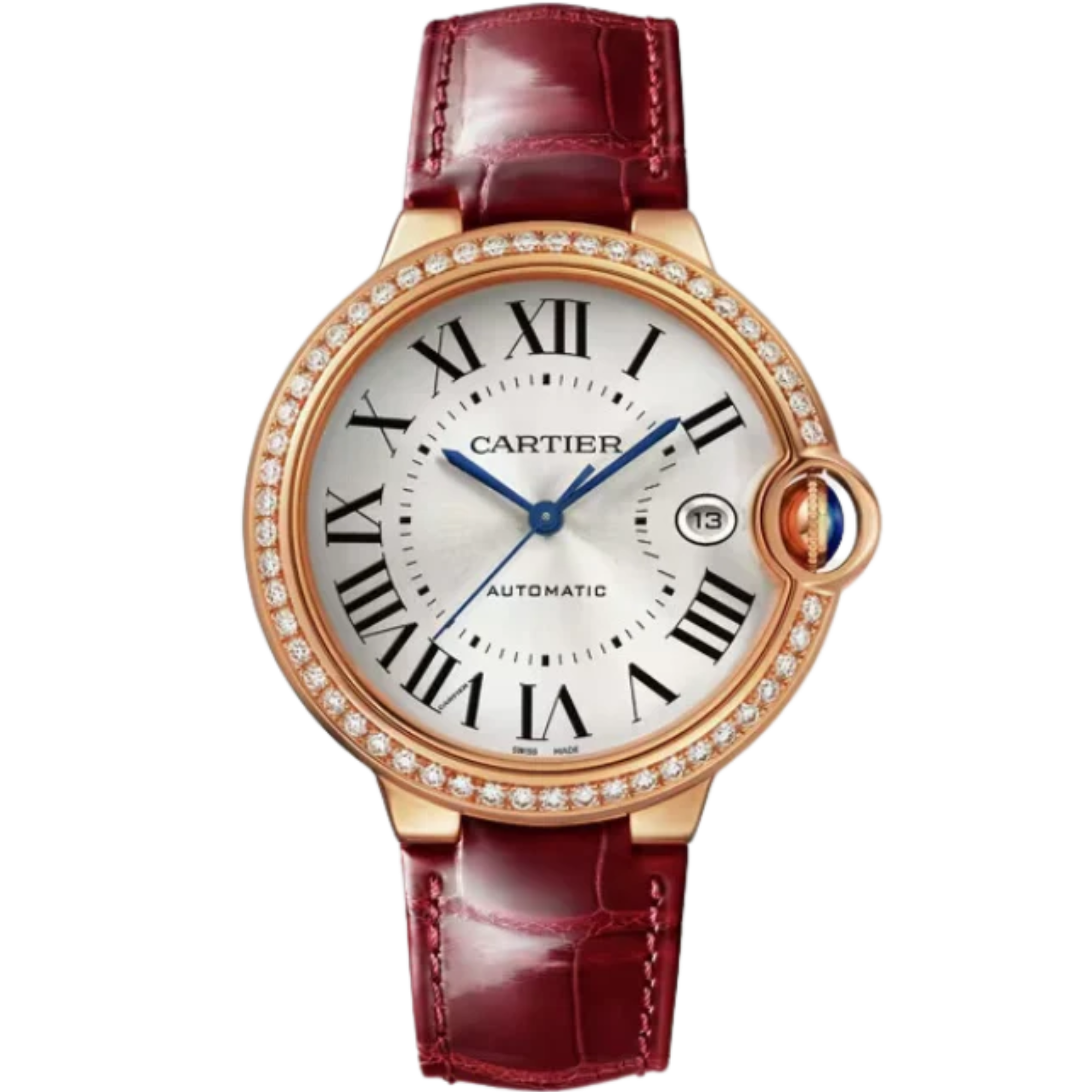 BALLON BLEU DE CARTIER 40 MM 18K ROSE GOLD WITH SILVERED SUNRAY EFFECT DIAL - Cartier