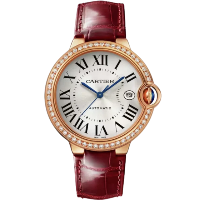 BALLON BLEU DE CARTIER 40 MM 18K ROSE GOLD WITH SILVERED SUNRAY EFFECT DIAL - Cartier