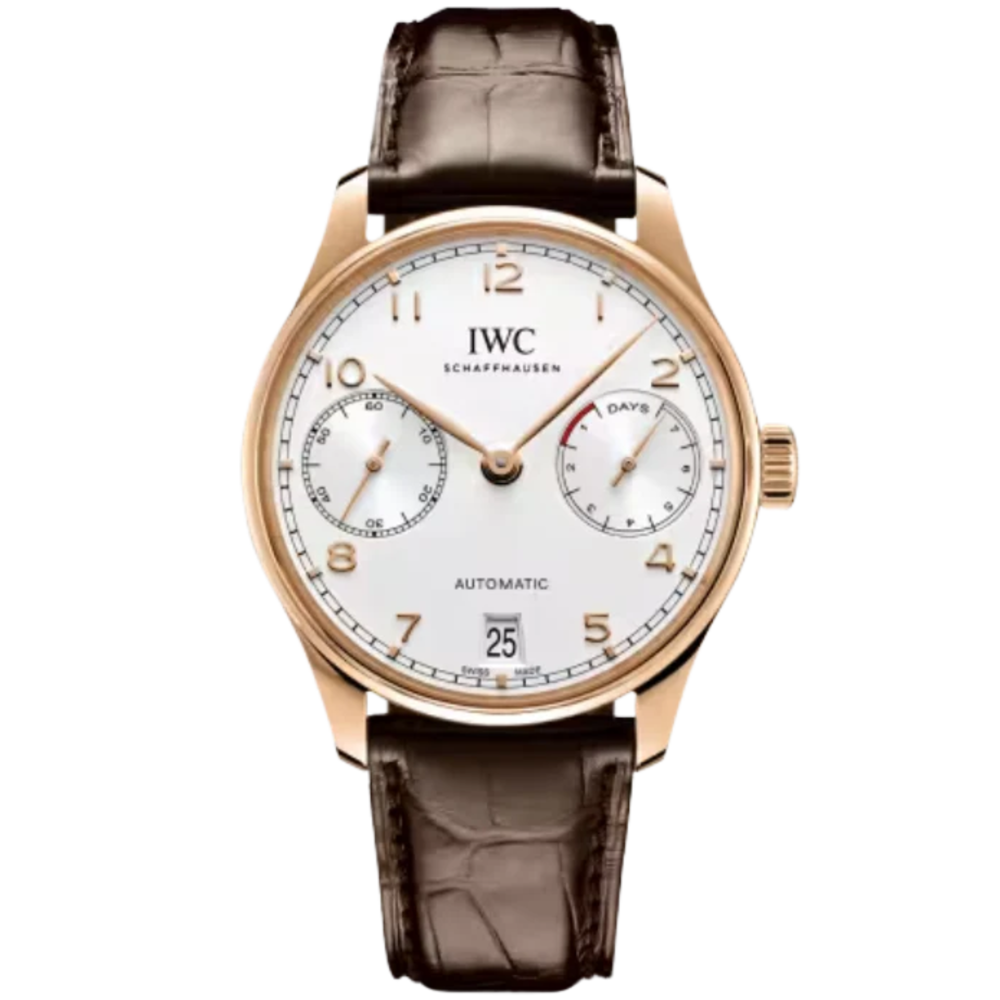 PORTUGIESER AUTOMATIC 42 MM GOLD WITH WHITE DIAL - IWC