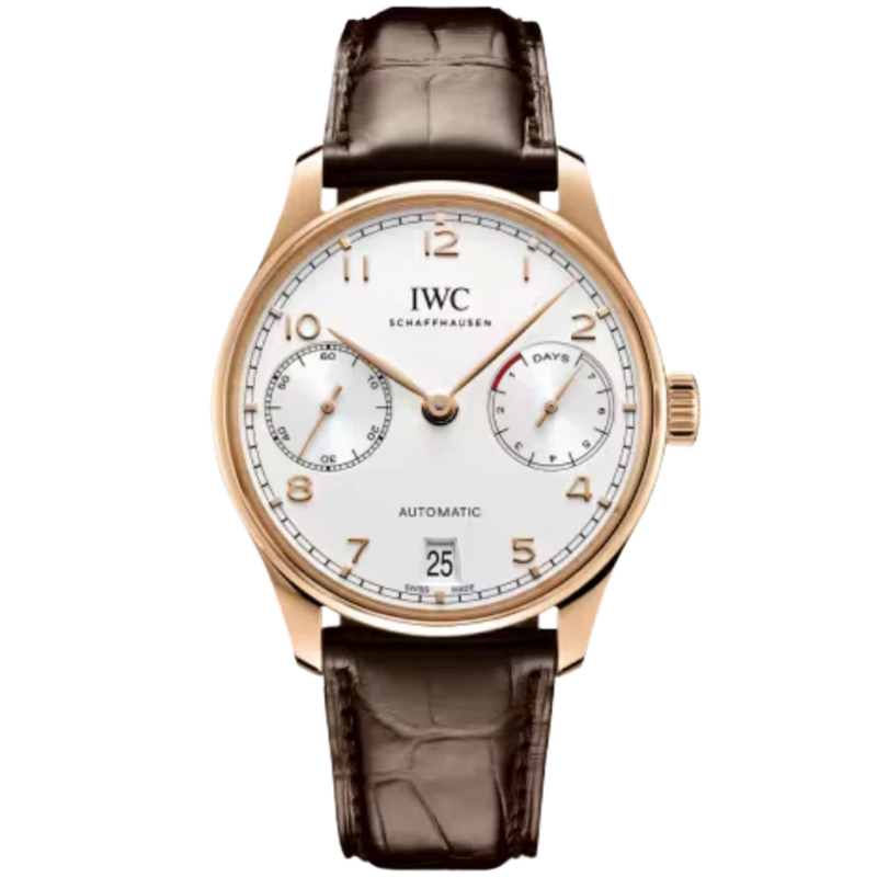 PORTUGIESER AUTOMATIC 42 MM GOLD WITH WHITE DIAL - IWC