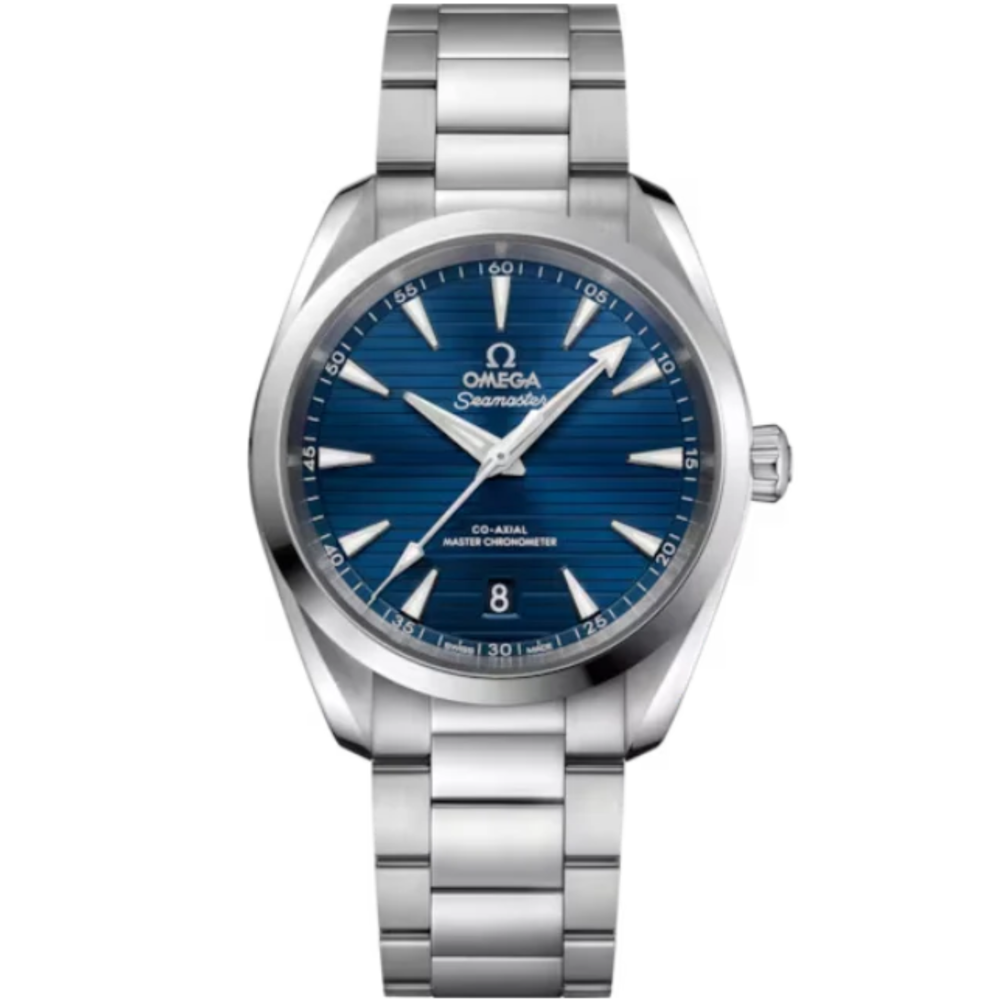 SEAMASTER AQUA TERRA 150M 38 MM STAINLESS STEEL WITH BLUE DIAL - Omega