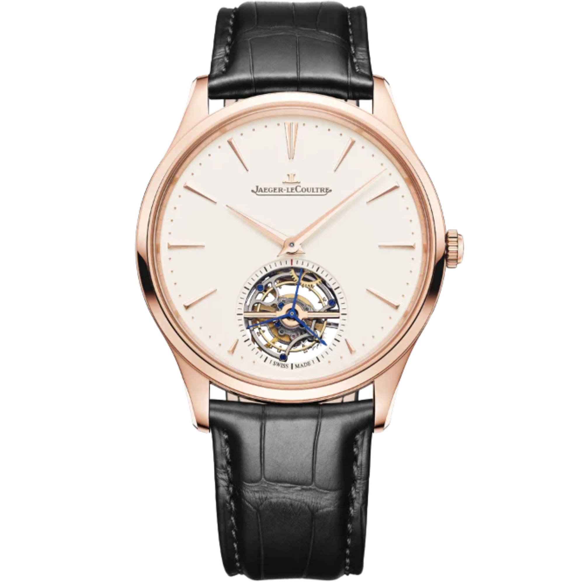 MASTER ULTRA THIN TOURBILLON 40 MM 18K ROSE GOLD WITH EGGSHELL BEIGE DIAL - Jaeger-LeCoultre