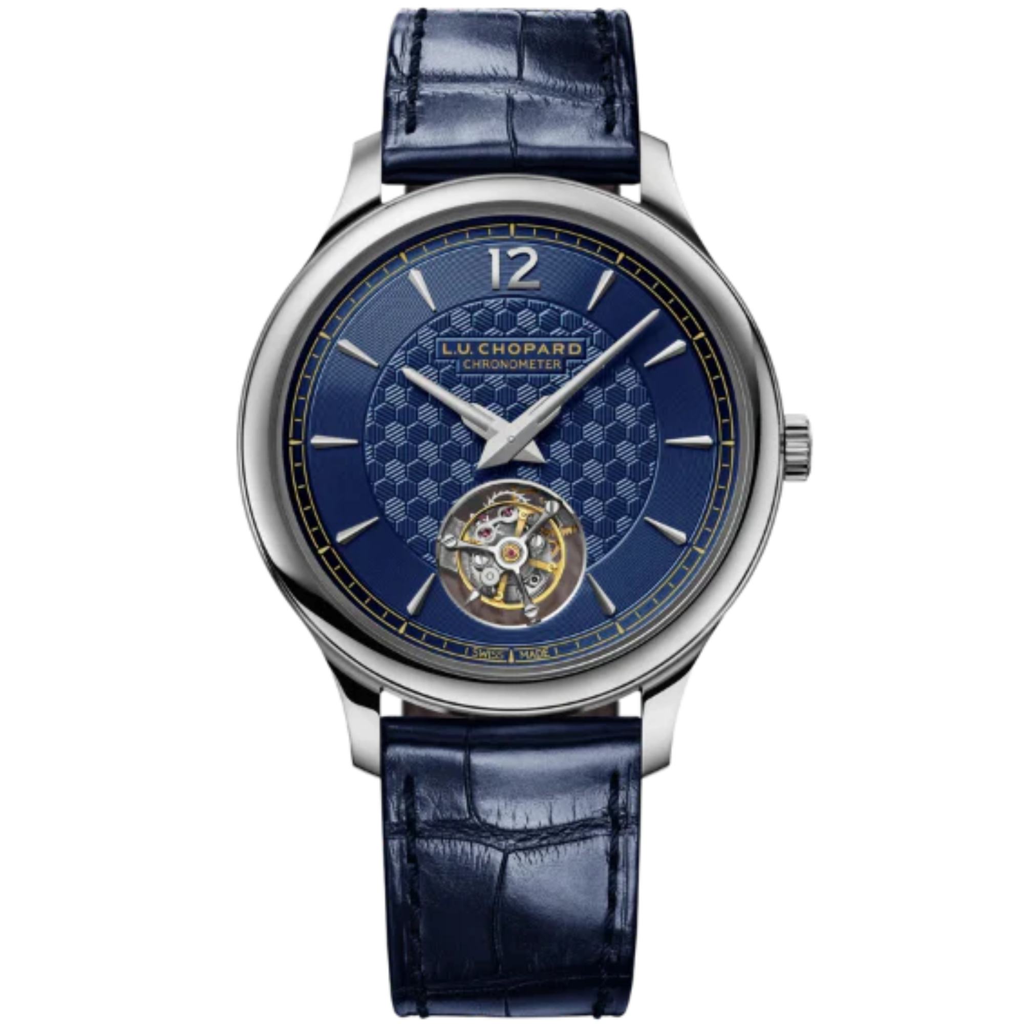 L.U.C FLYING T TWIN LIMITED EDITION 40 MM ETHICAL WHITE GOLD WITH BLUE DIAL - Chopard
