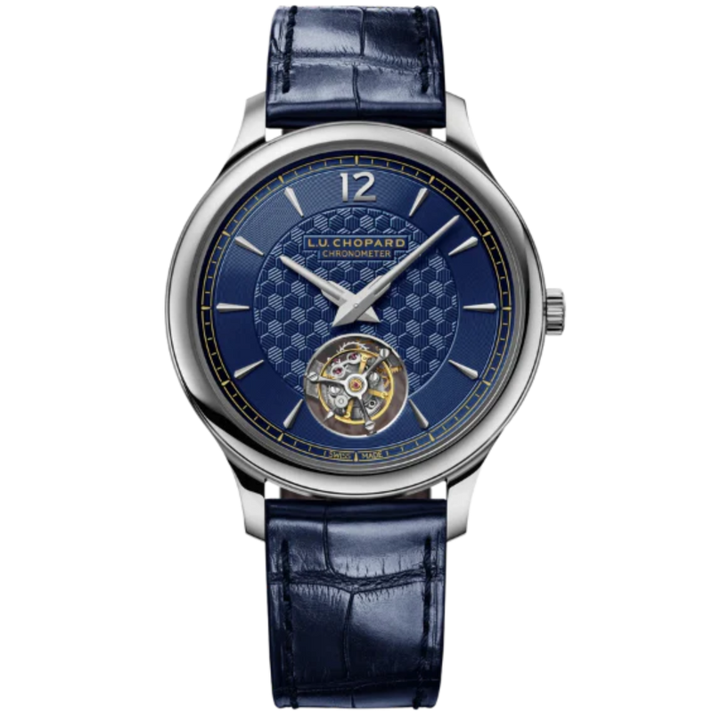L.U.C FLYING T TWIN LIMITED EDITION 40 MM ETHICAL WHITE GOLD WITH BLUE DIAL - Chopard