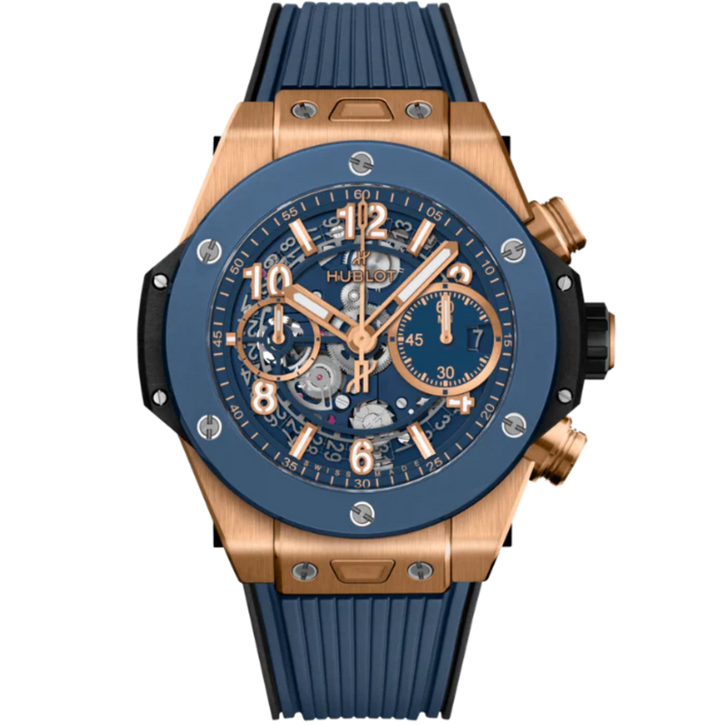 Big Bang 42mm UNICO KING GOLD BLUE CERAMIC - Hublot