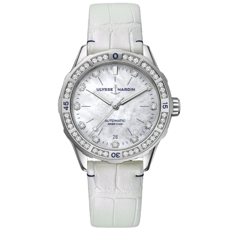 DIVER 39 MM STAINLESS STEEL WITH MOTHER OF PEARL DIAL - Ulysse Nardin