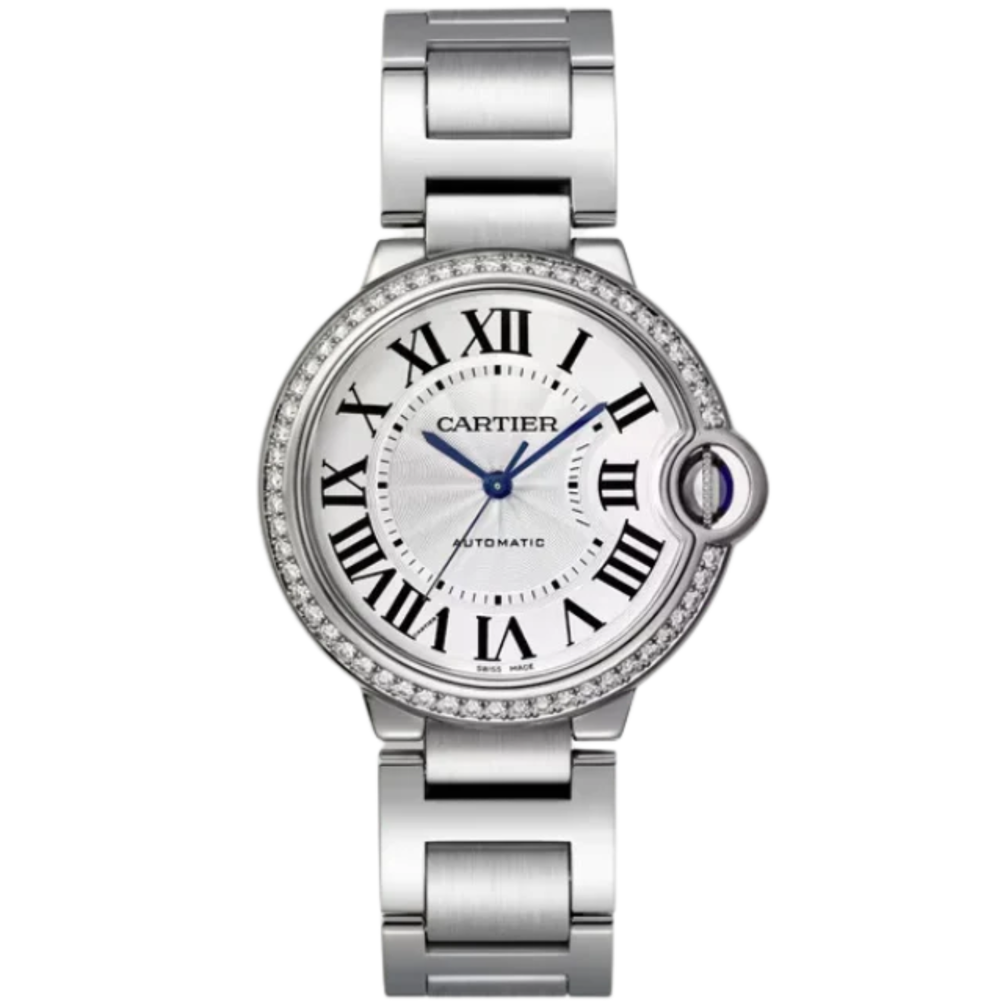 BALLON BLEU DE CARTIER 36 MM STAINLESS STEEL WITH SILVER DIAL - Cartier