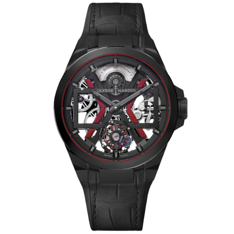 BLAST TOURBILLON 45 MM TITANIUM - CERAMIC WITH OPENWORKED DIAL - Ulysse Nardin
