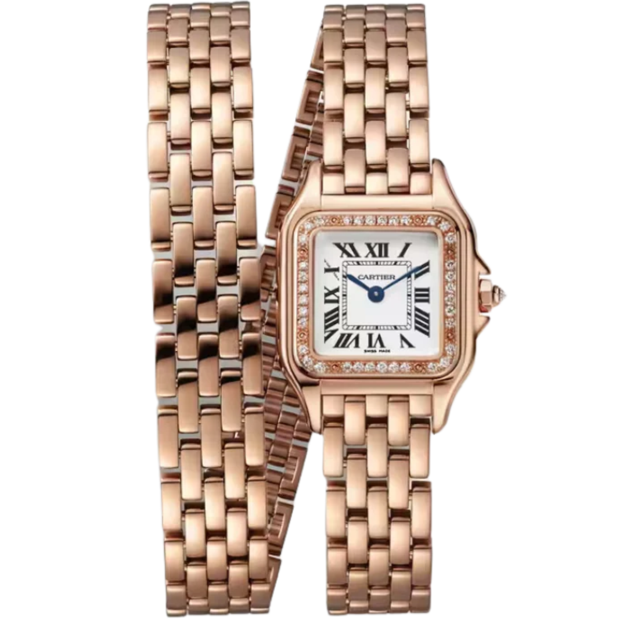 PANTHERE DE CARTIER  30 MM 18K ROSE GOLD WITH SILVER DIAL - Cartier