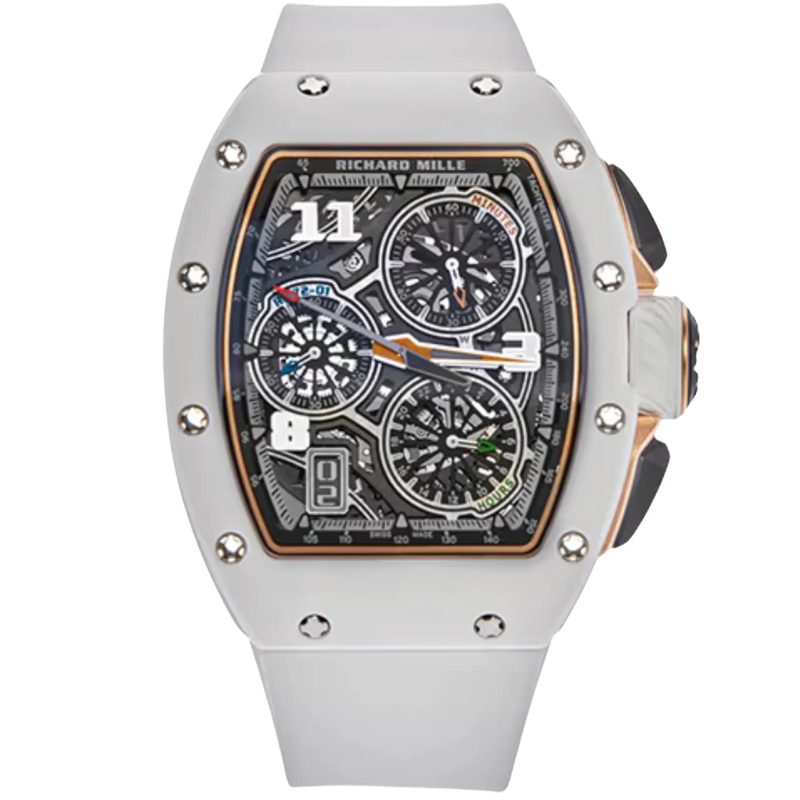 Richard Mille RM72-01 White Ceramic Flyback Chronograph - Richard Mille