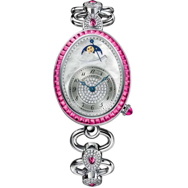 REINE DE NAPLES 8909 38 MM WHITE GOLD WITH MOTHER OF PEARL DIAL - Breguet
