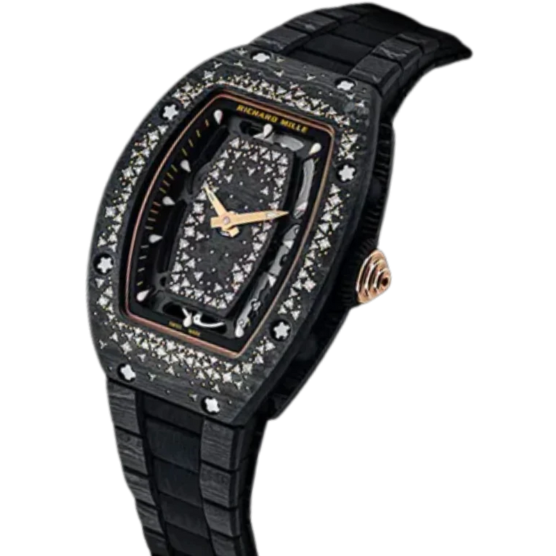 Rm 07-01 Automatic Carbon TPT Bracelet Carbon TPT Case - Richard Mille