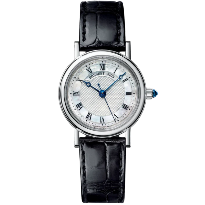 CLASSIQUE 8067 30 MM 18K WHITE GOLD WITH MOTHER OF PEARL DIAL - Breguet