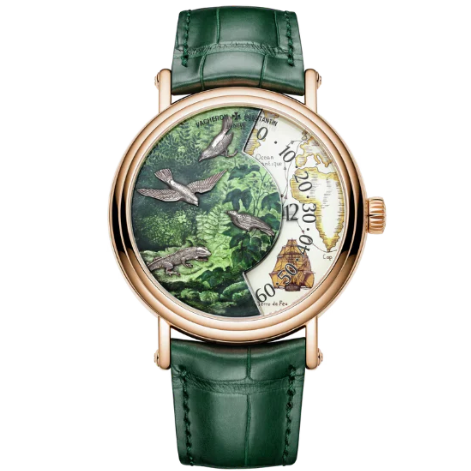 METIERS D'ART TRIBUTE TO EXPLORER NATURALISTS - CAPE OF GOOD HOPE 41 MM PINK GOLD WITH WHITE GOLD DIAL - Vacheron Constantin