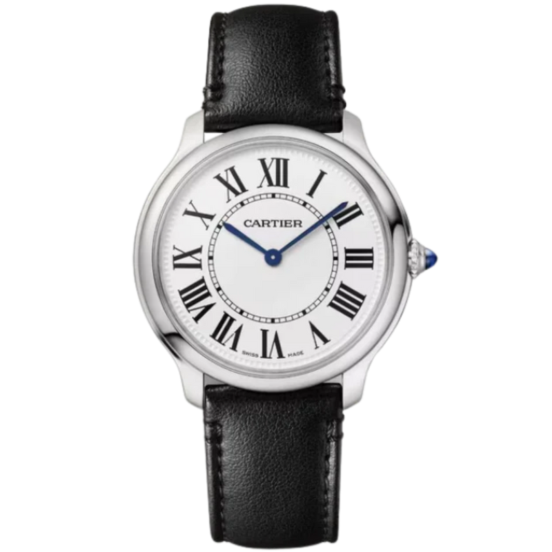 RONDE MUST DE CARTIER 36 MM STAINLESS STEEL WITH SANDBLASTED SILVER DIAL - Cartier