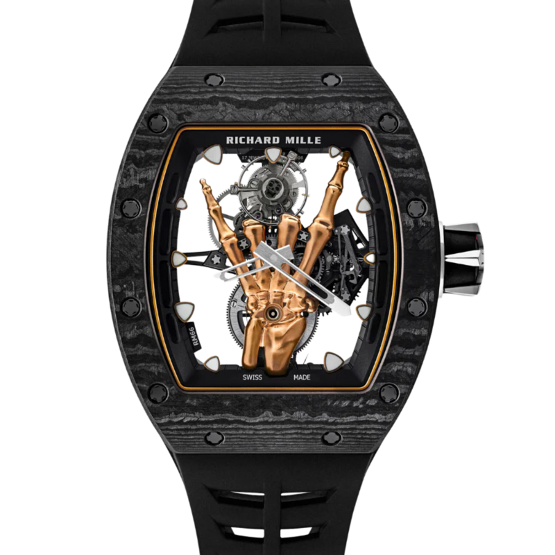 Richard Mille RM066 Rockstar Flying Tourbillon Black NTPT/RG Sides - Richard Mille