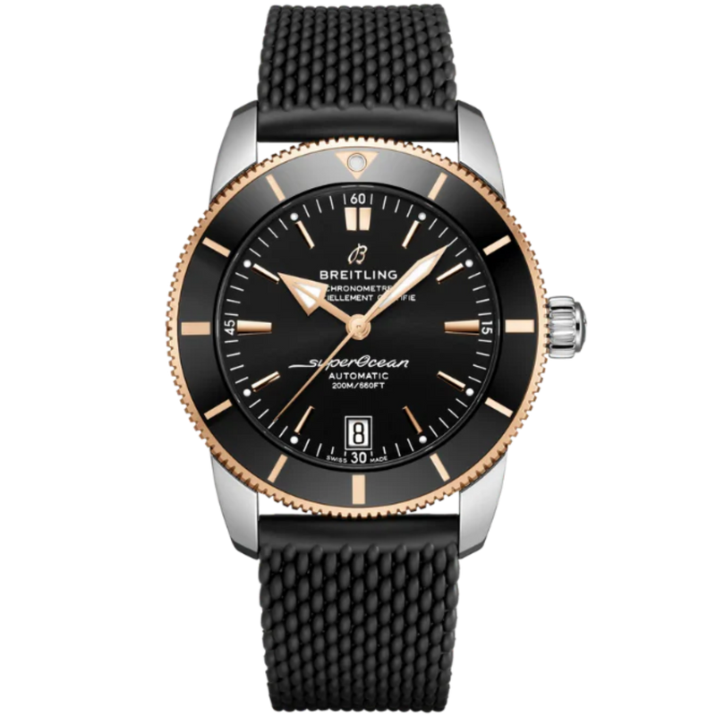 SUPEROCEAN HERITAGE B20 AUTOMATIC 42 MM STAINLESS STEEL & 18K ROSE GOLD WITH BLACK DIAL - Breitling