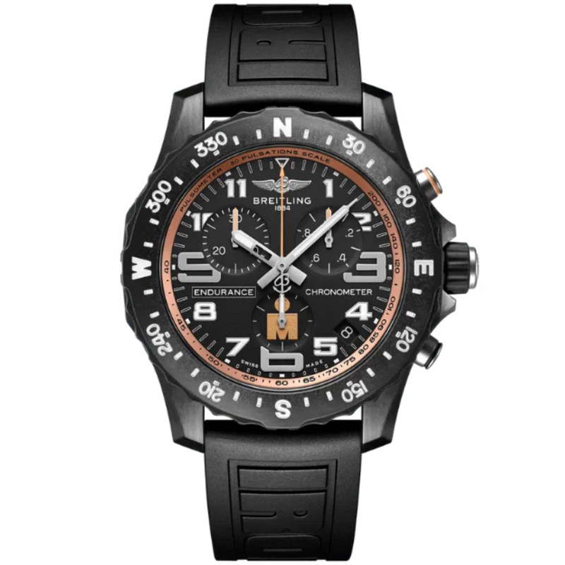 ENDURANCE PRO IRONMAN® FINISHER 44 MM BREITLIGHT® CASE WITH BLACK DIAL - Breitling