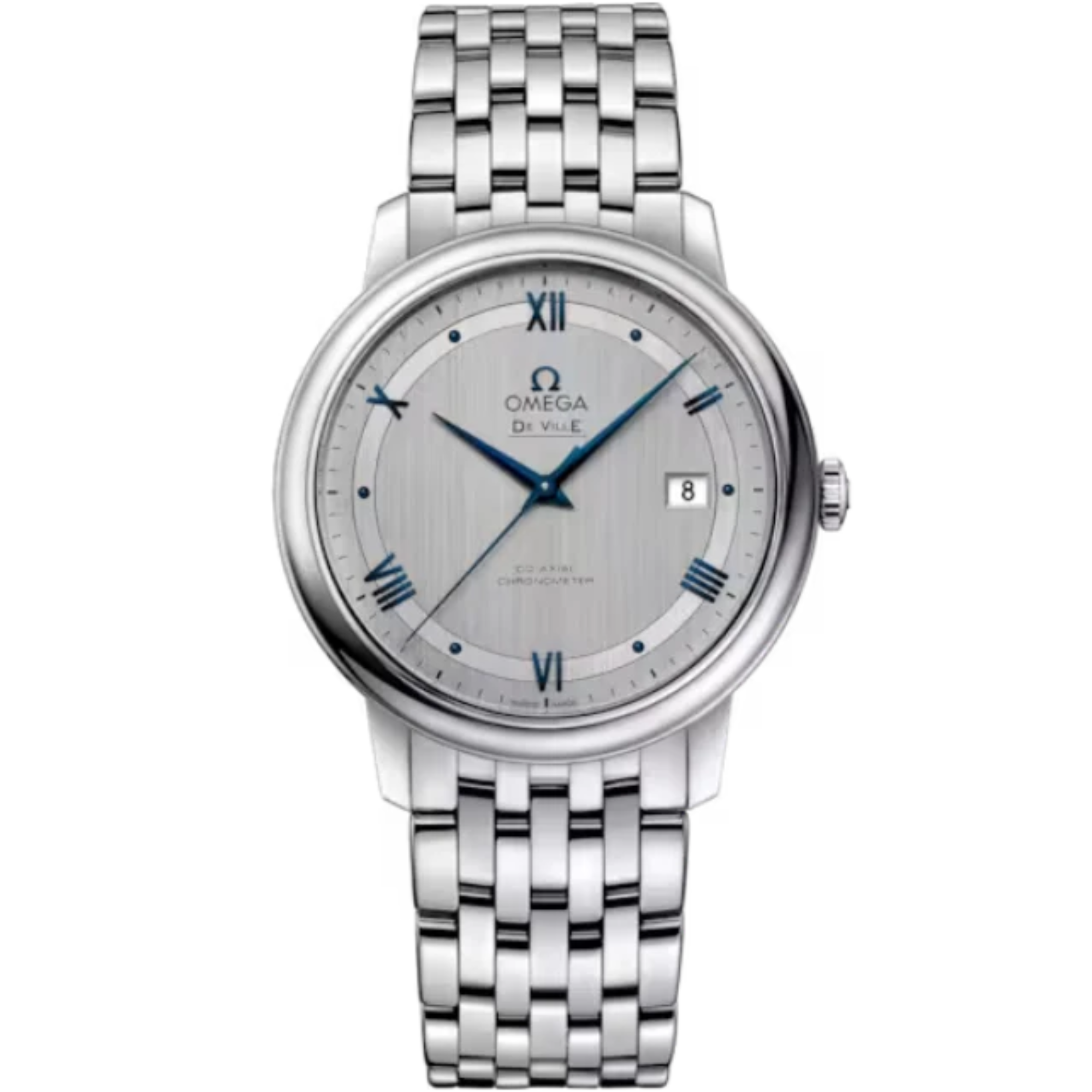 DE VILLE PRESTIGE 39 MM STAINLESS STEEL WITH SILVER DIAL - Omega