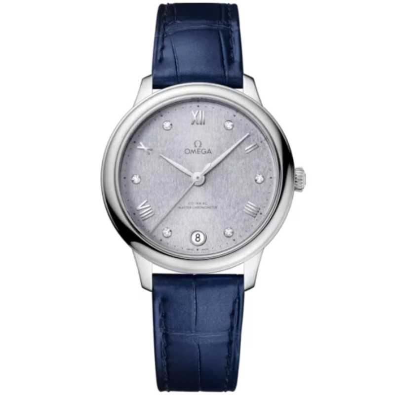 DE VILLE PRESTIGE 34 MM STAINLESS STEEL WITH BLUE DIAL - Omega