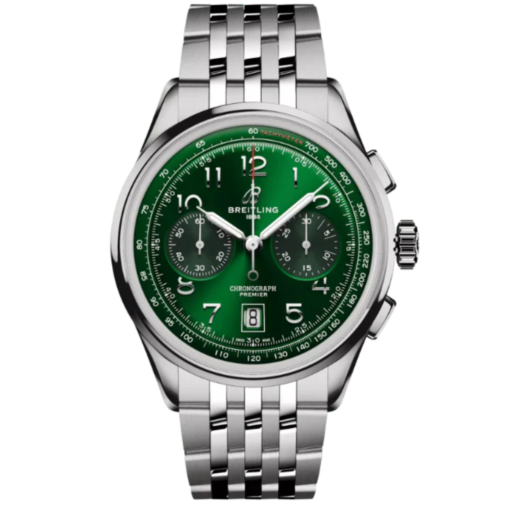 PREMIER B01 CHRONOGRAPH 42 MM STAINLESS STEEL WITH GREEN DIAL - Breitling